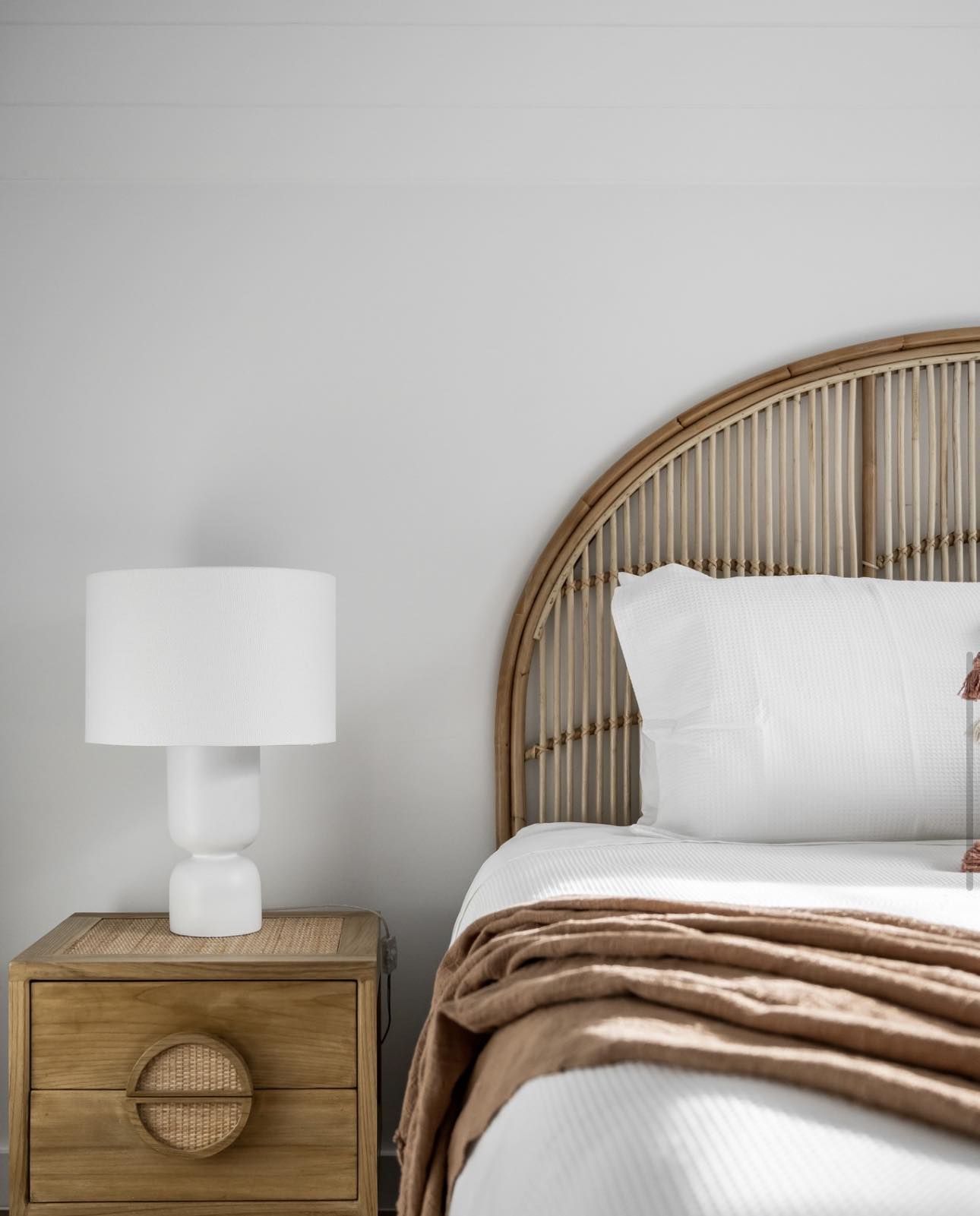 Charlie Arched Rattan Bedhead