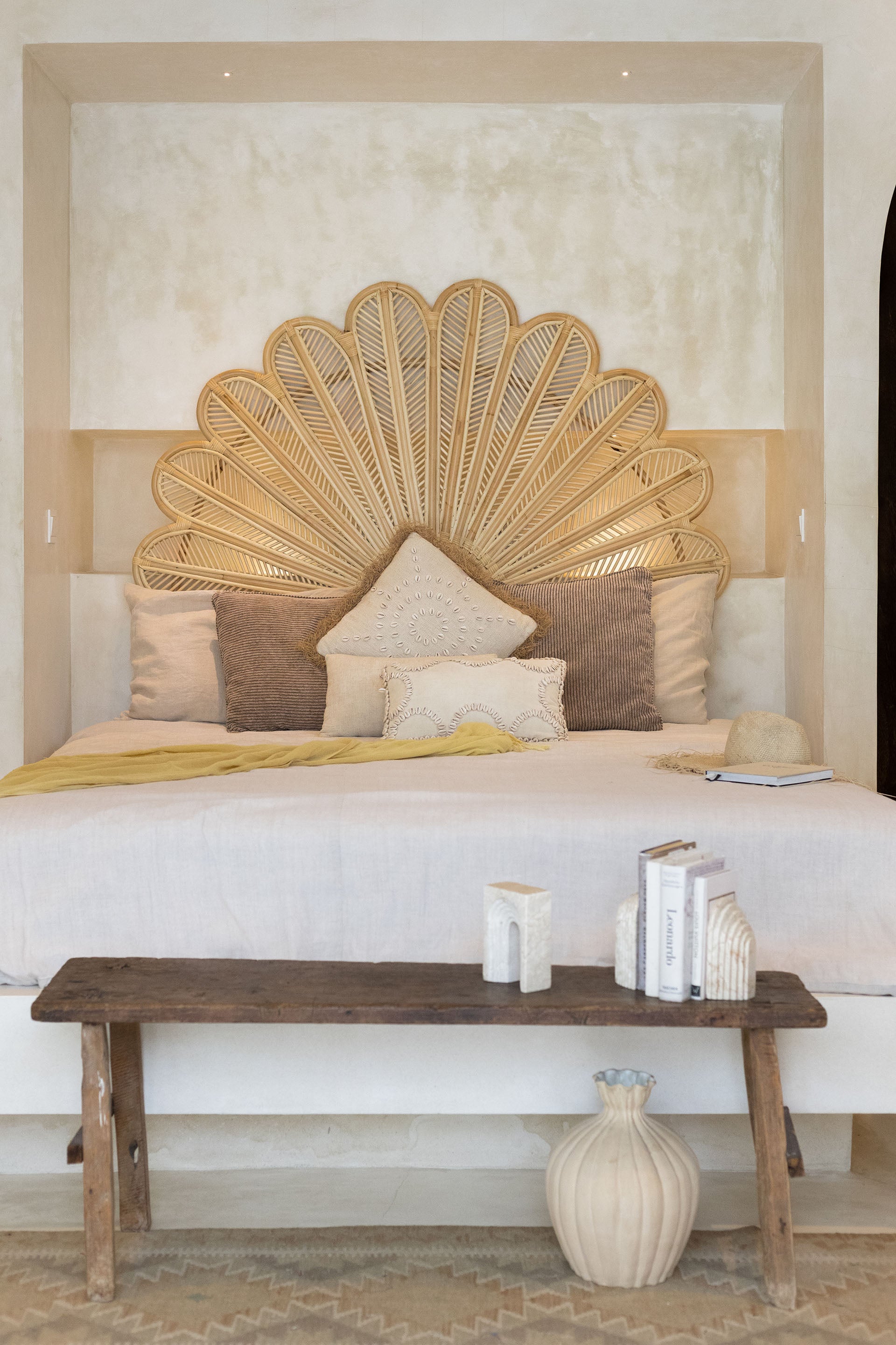 Petal Rattan Bedhead