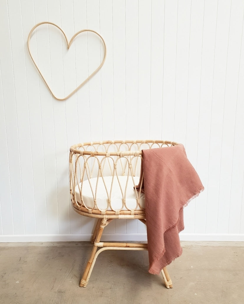 Isla Natural Rattan Bassinet