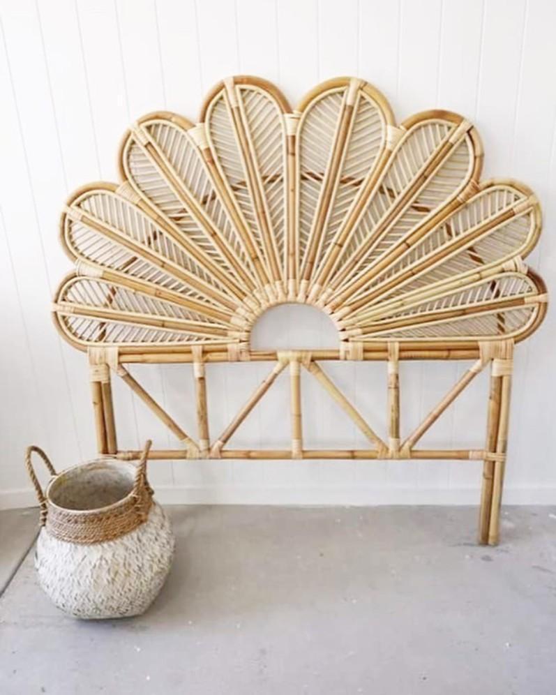 Petal Rattan Bedhead