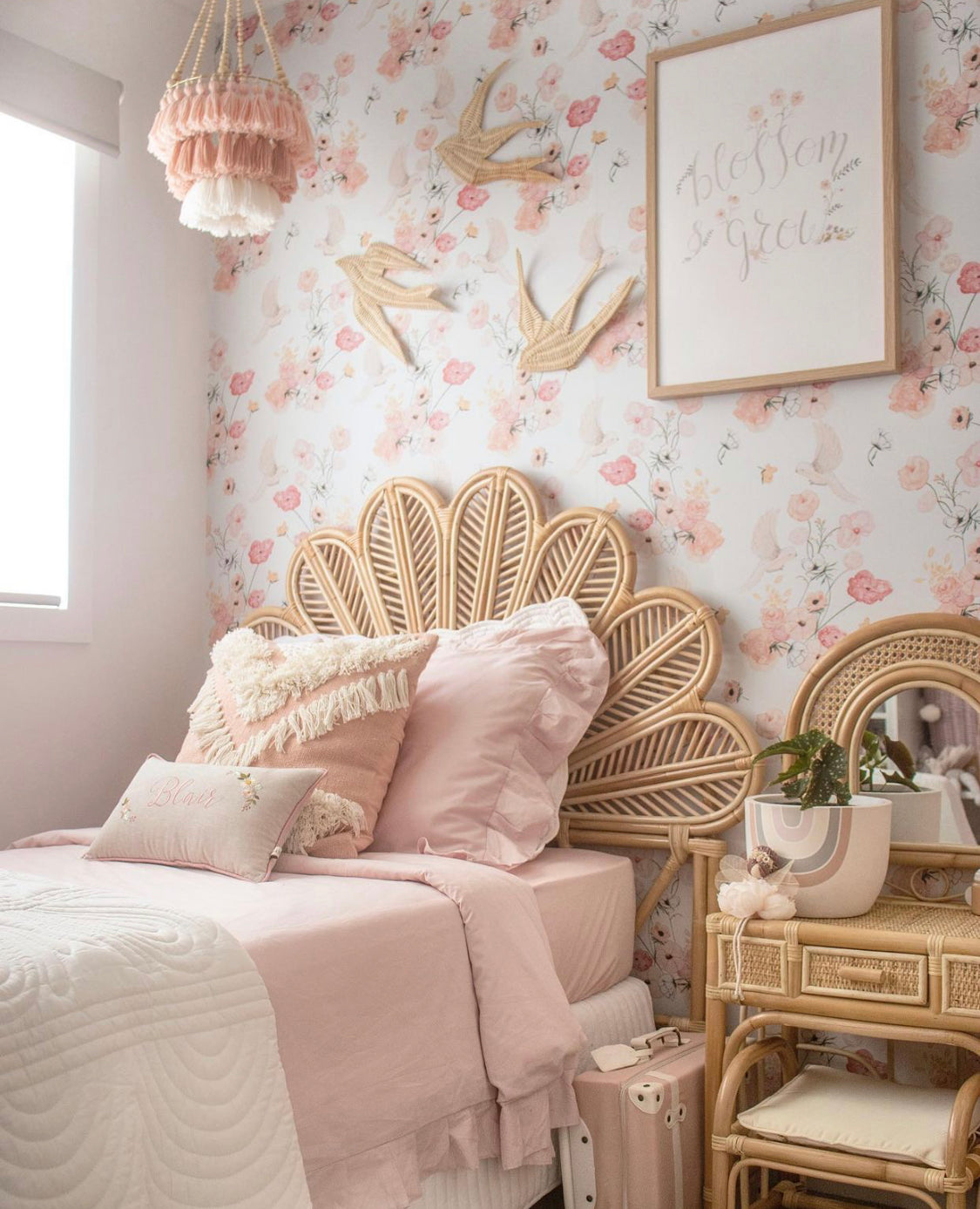 Petal Rattan Bedhead