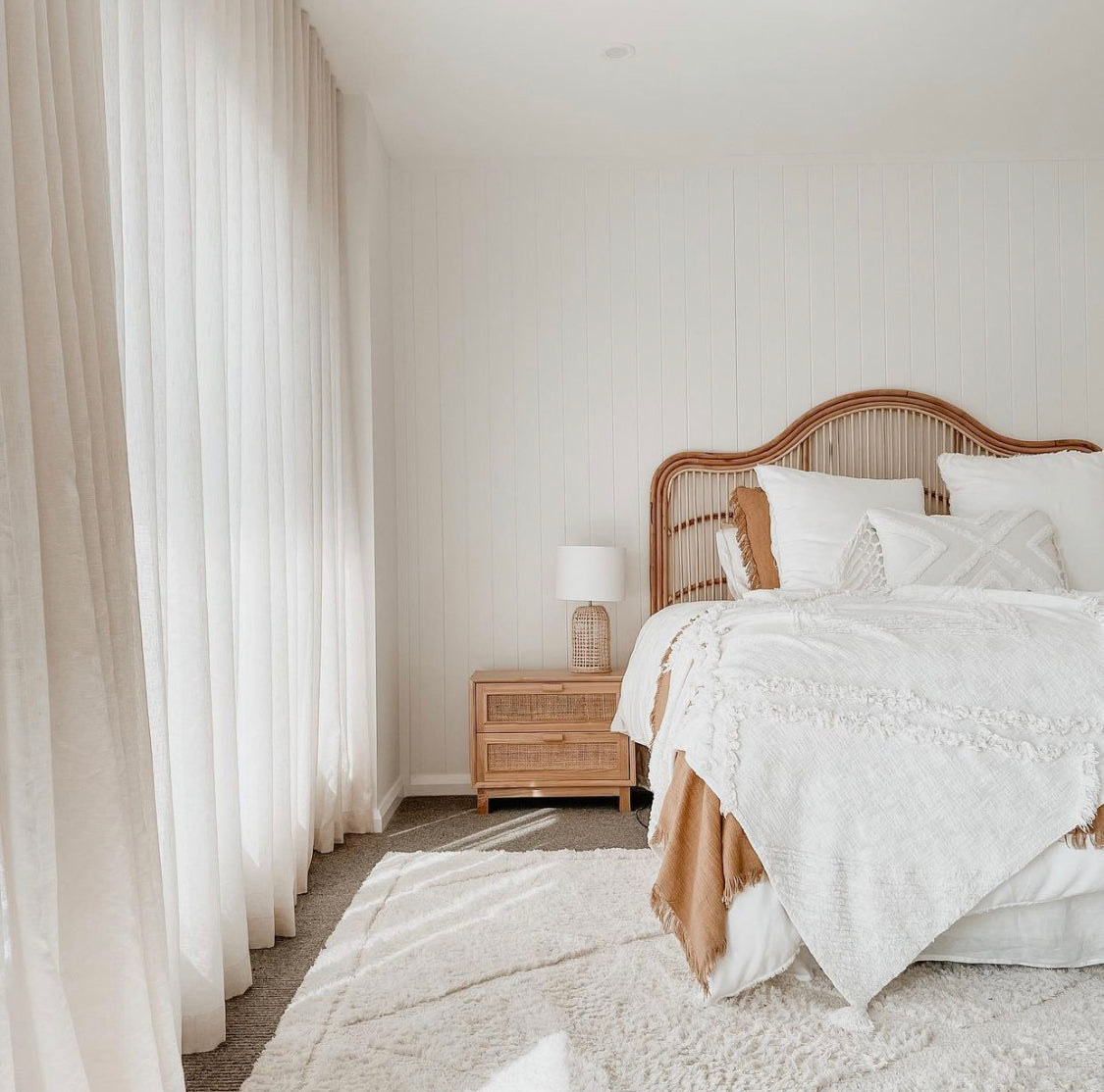 Chloe Natural Rattan Bedhead
