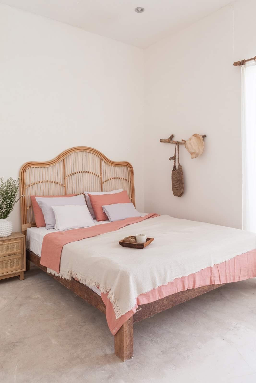 Chloe Natural Rattan Bedhead
