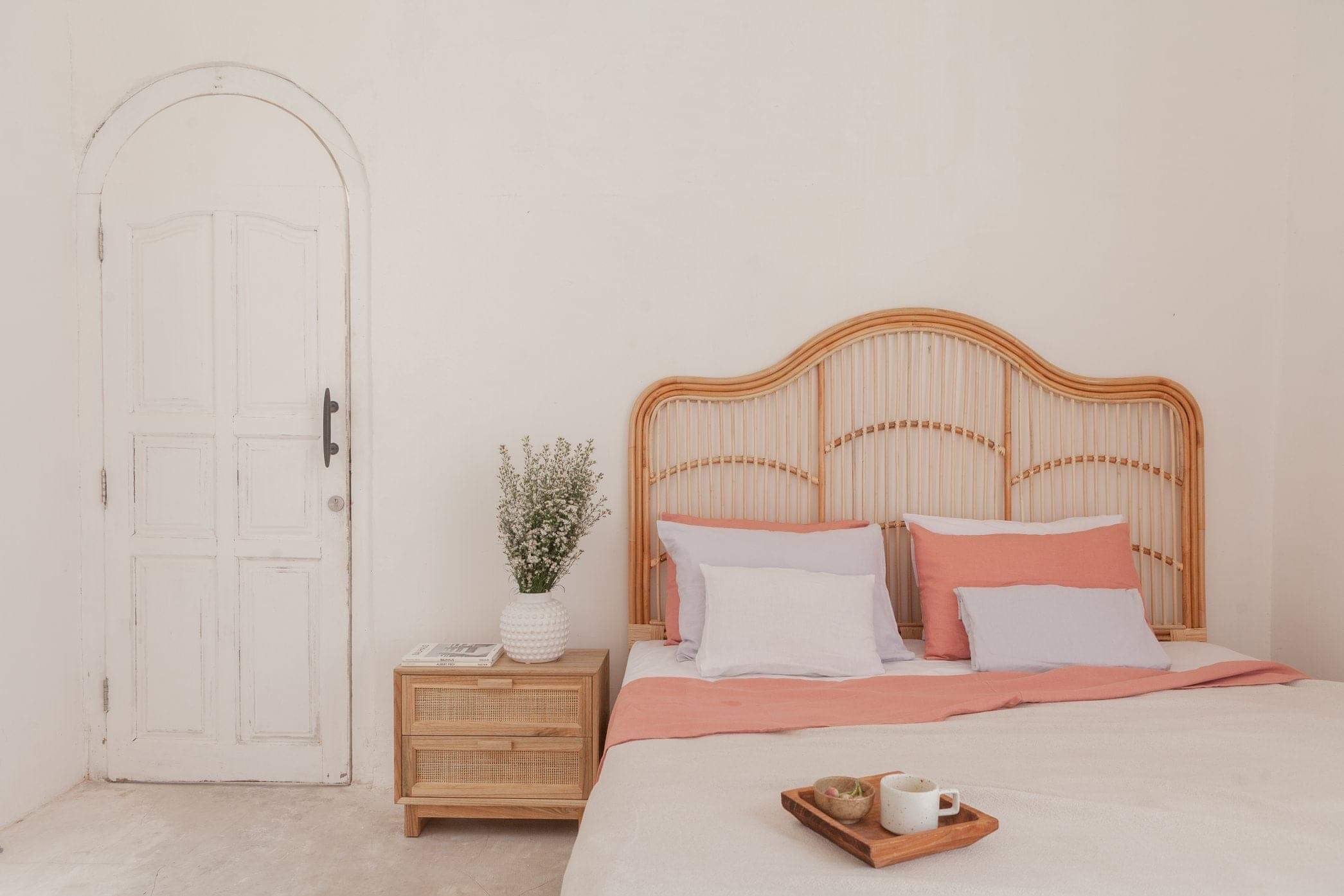 Chloe Natural Rattan Bedhead