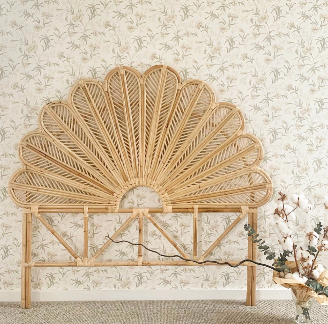 Petal Rattan Bedhead
