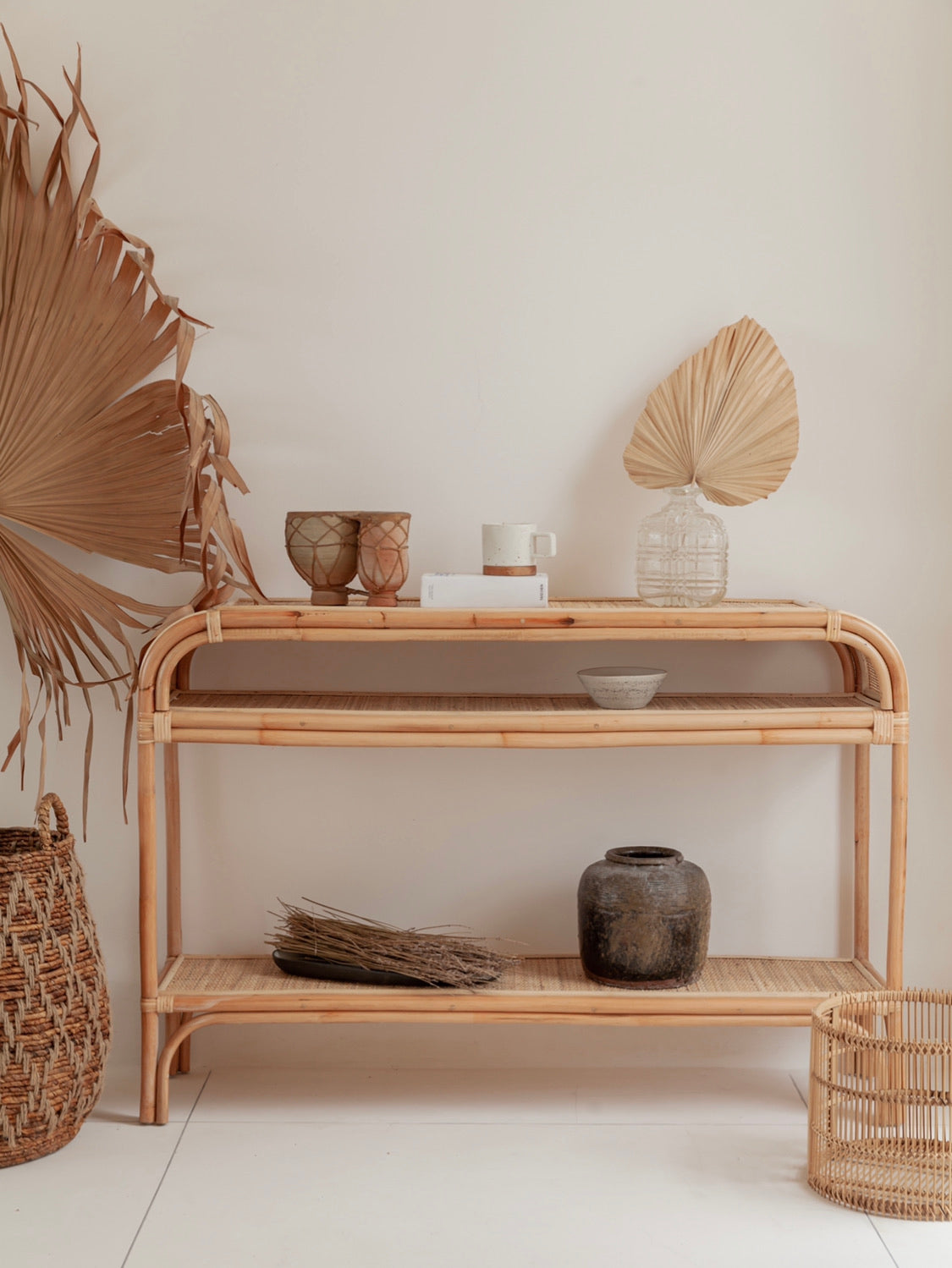 Hattie rattan table