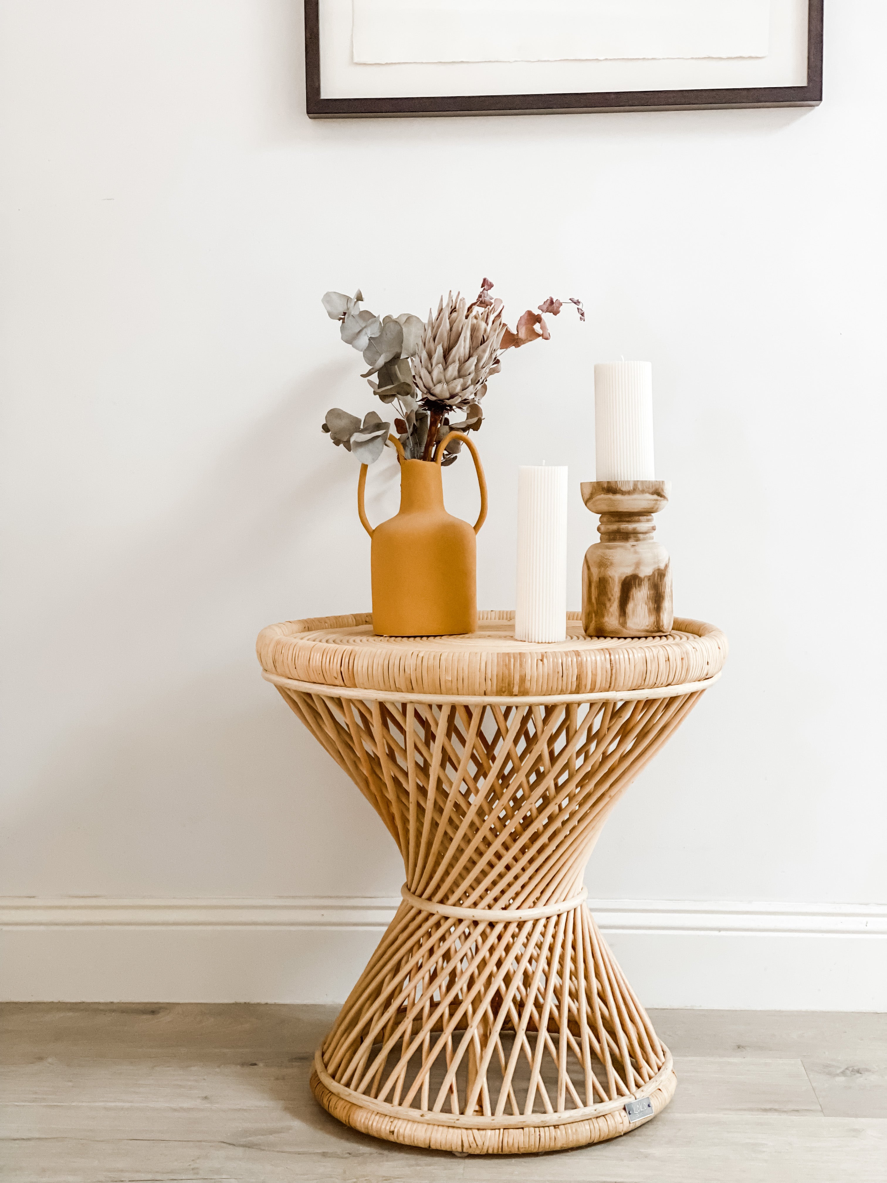 Spiral Rattan Coffee Table