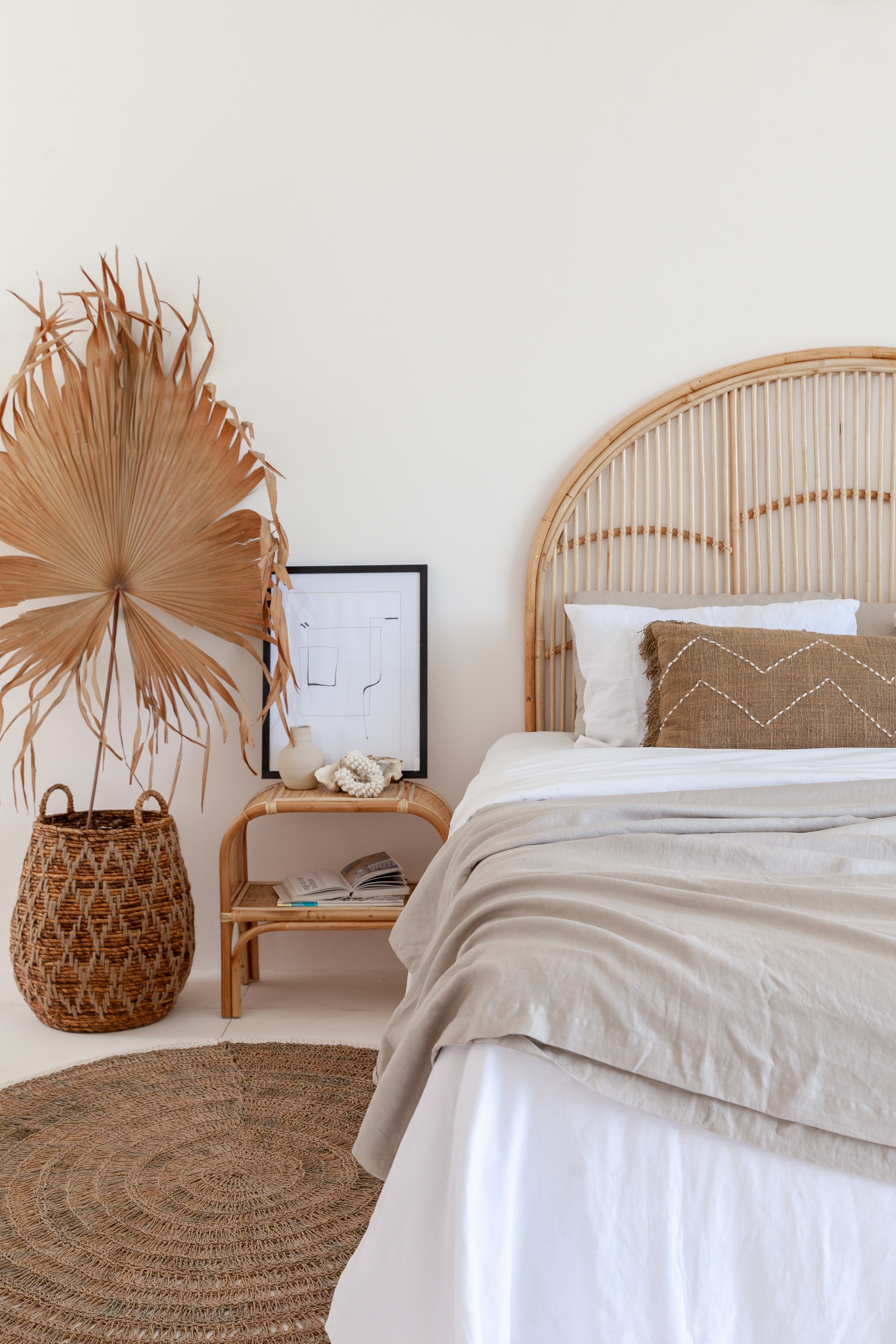 Charlie Arched Rattan Bedhead