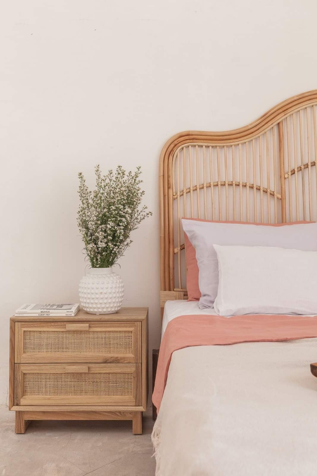 Chloe Natural Rattan Bedhead