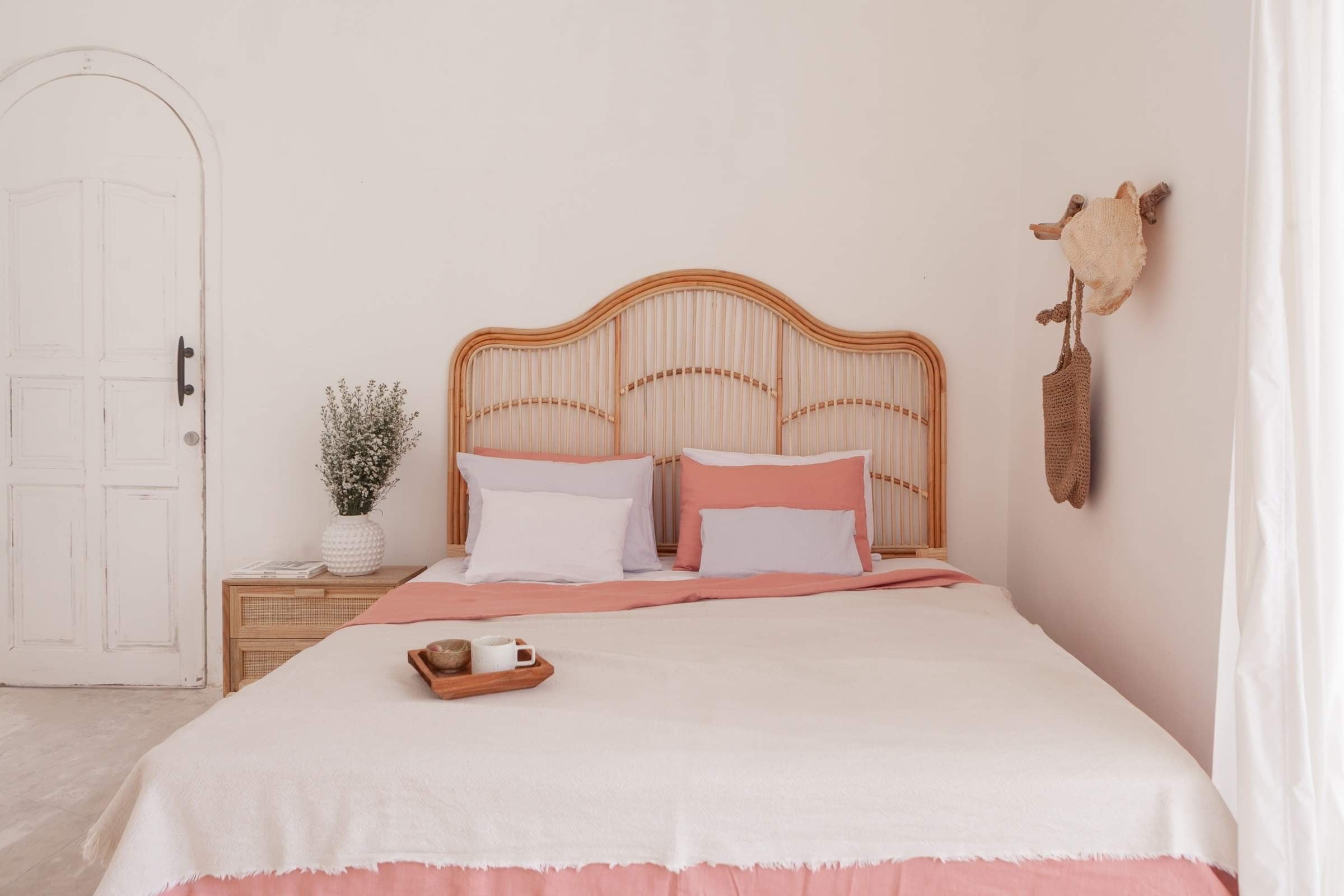 Chloe Natural Rattan Bedhead