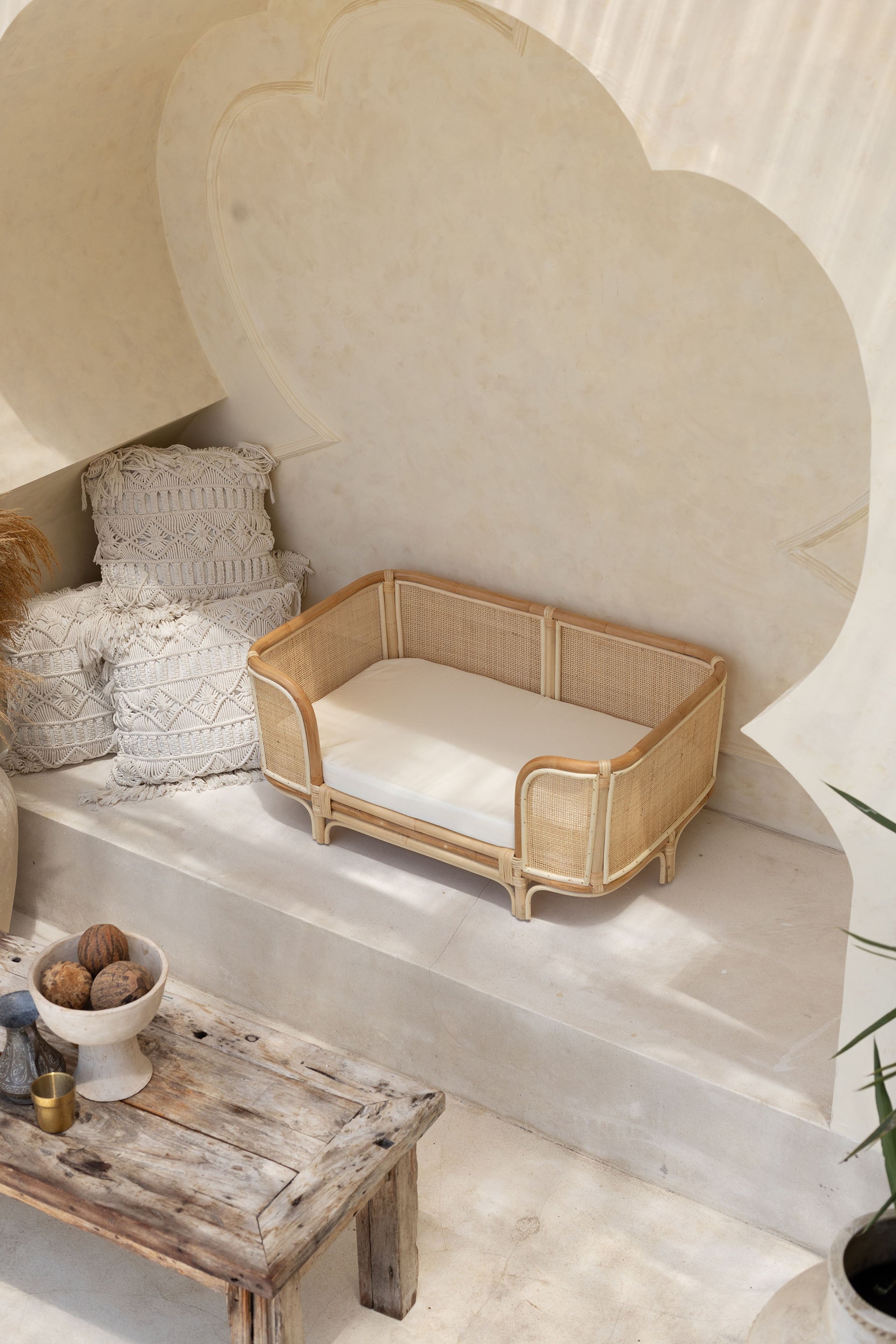 Ralf Rattan Dog Bed