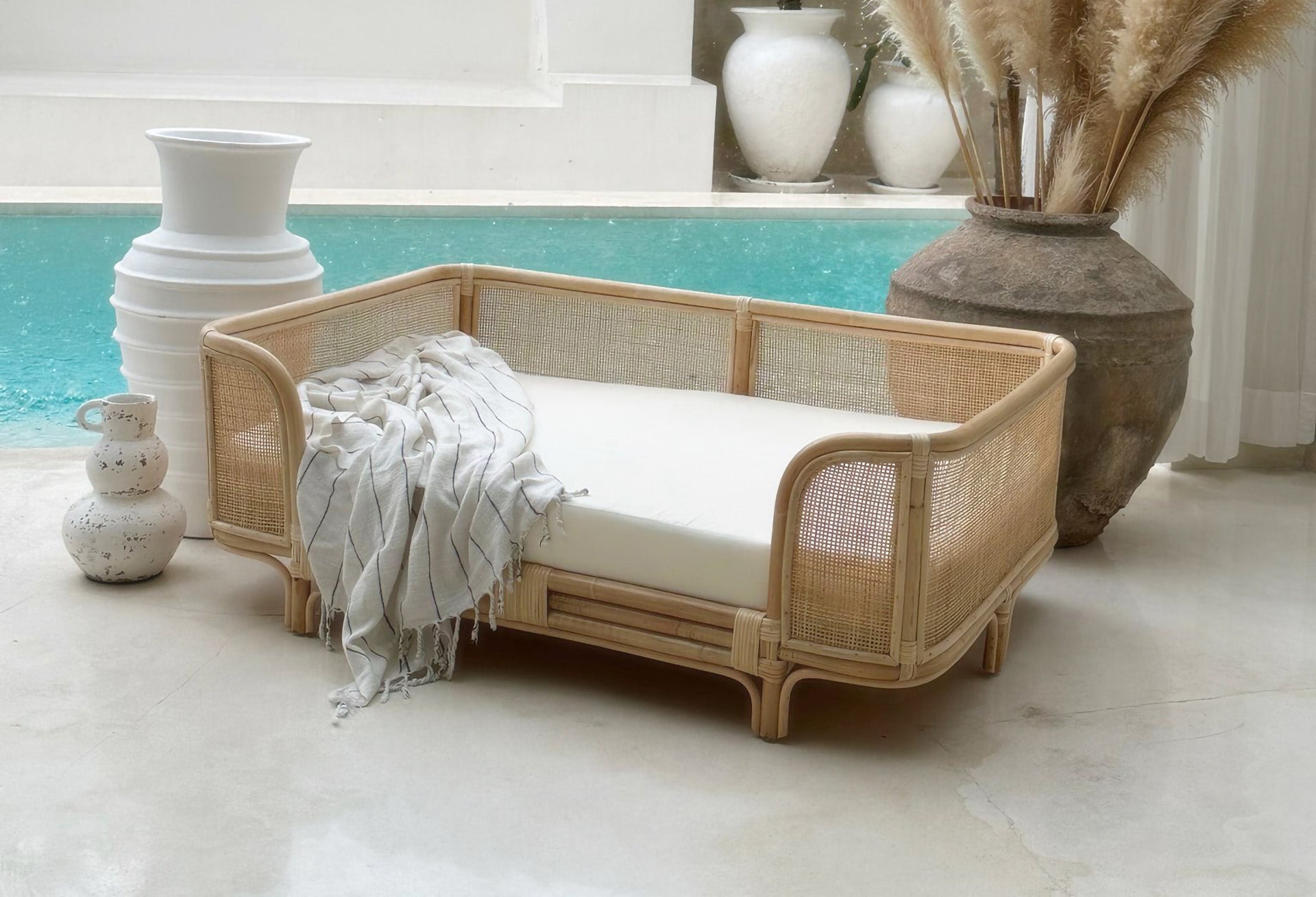 Ralf Rattan Dog Bed