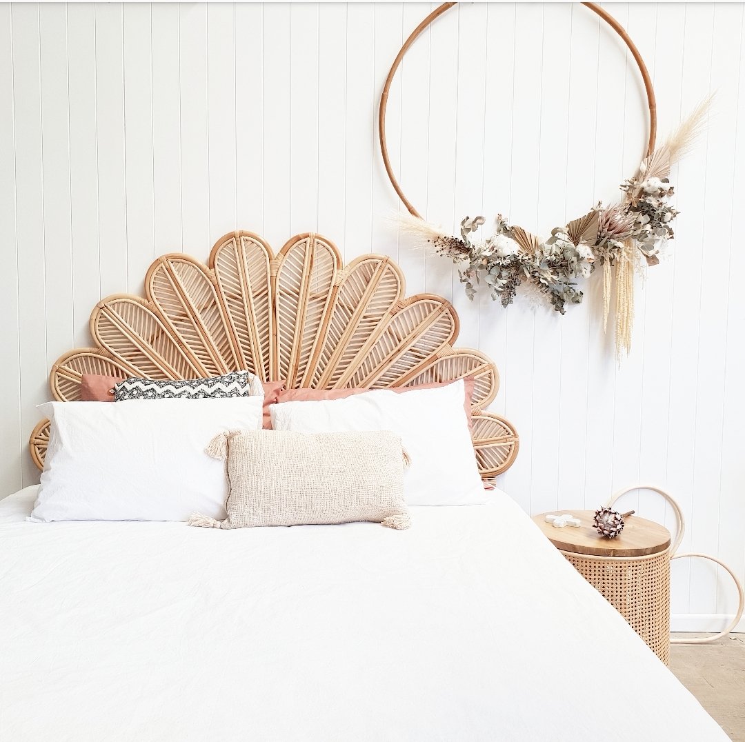 Petal Rattan Bedhead