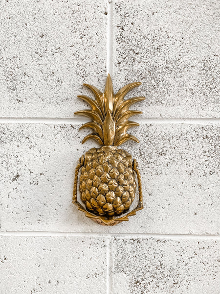 Pineapple Brass Door Knocker - Large