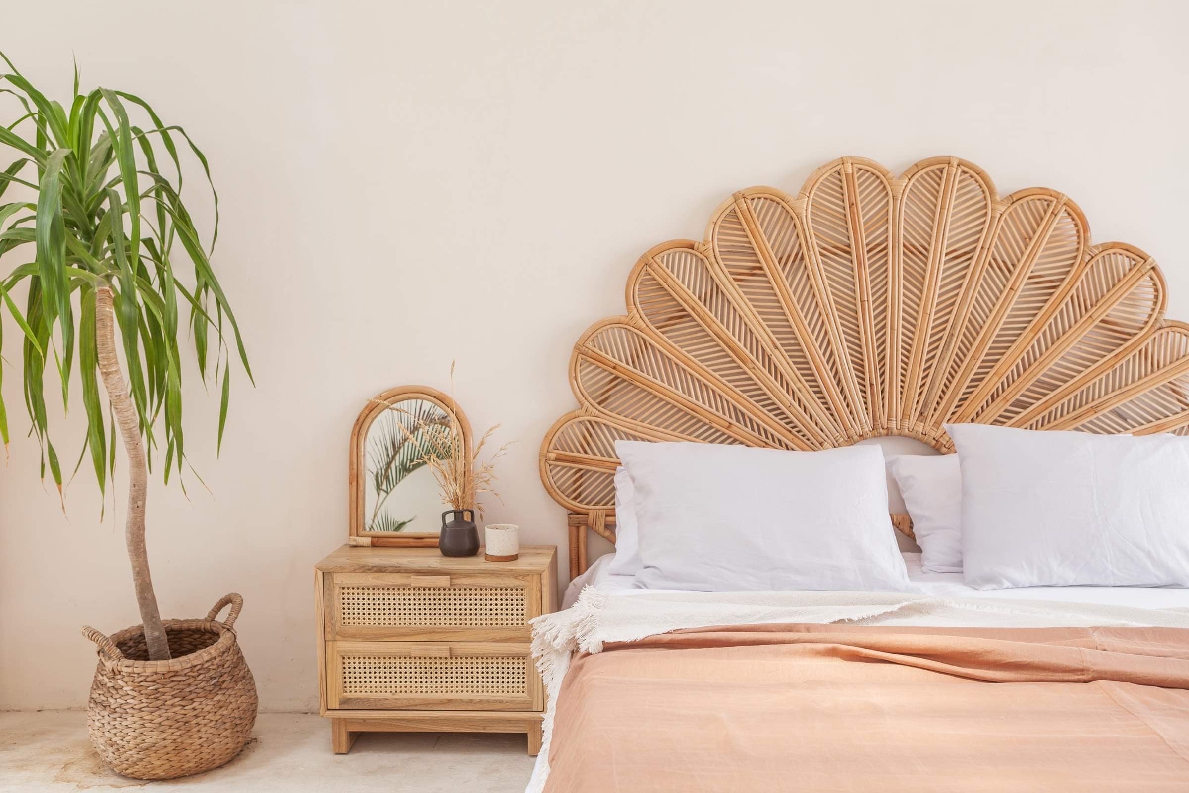 Harper Rattan Bedside Drawers SOLD OUT