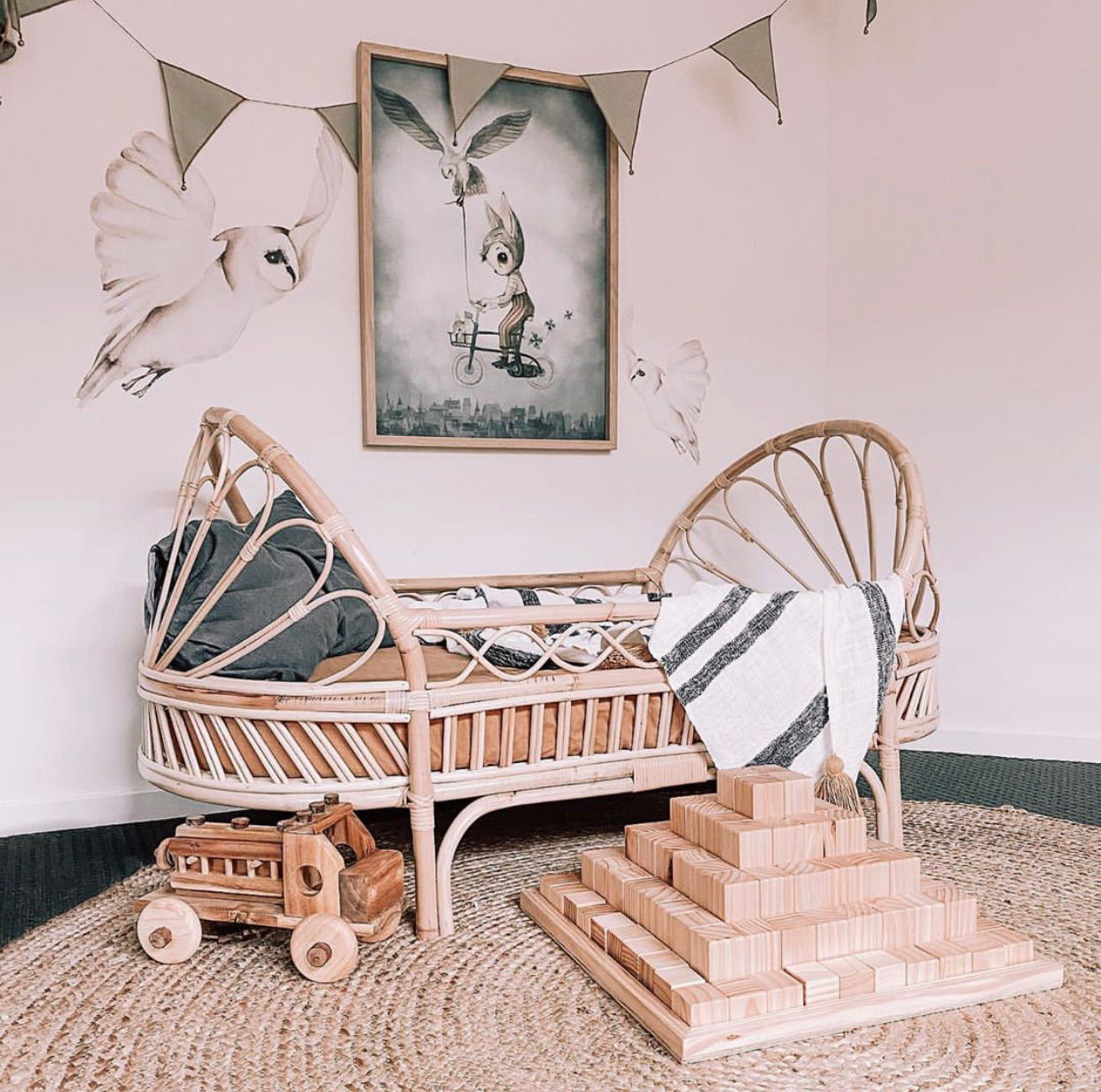 Tilly Rattan Toddler Bed
