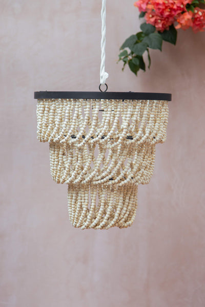 Lacey beaded chandelier