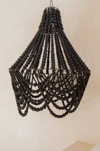 Paloma black beaded chandelier