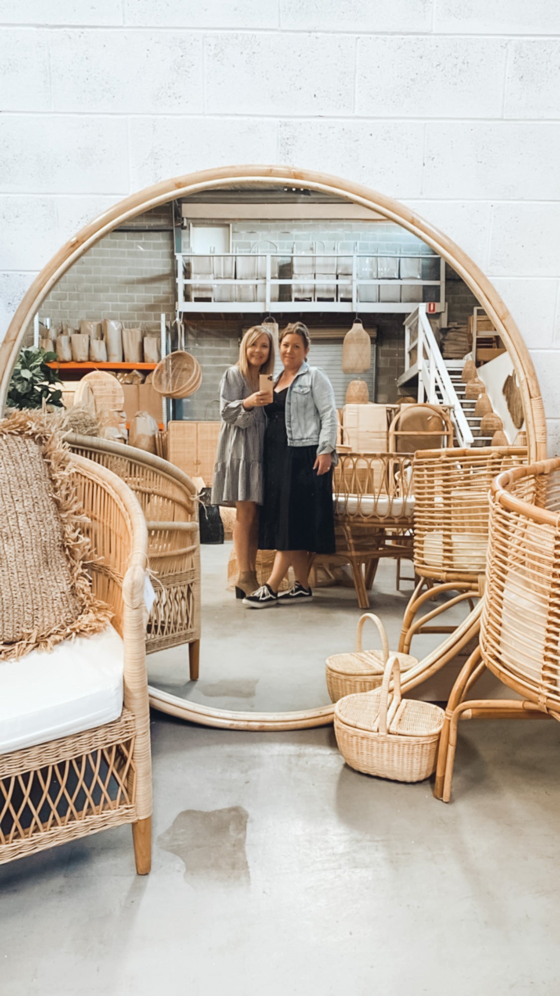 Ruby Round Mirror