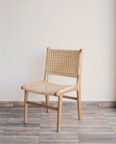 Luna Teak Wood + Rattan Chair