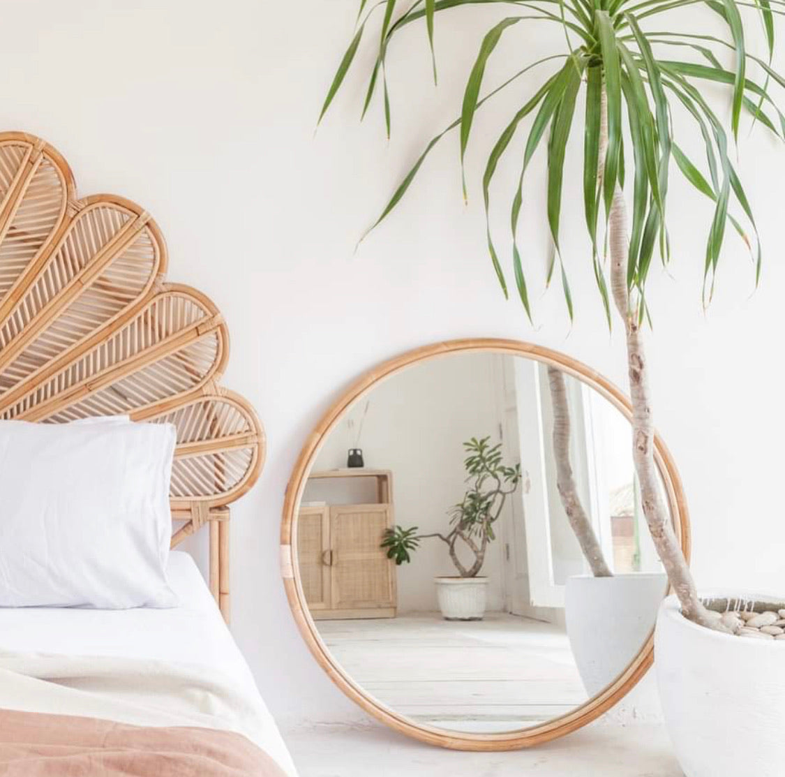 Ruby Round Mirror