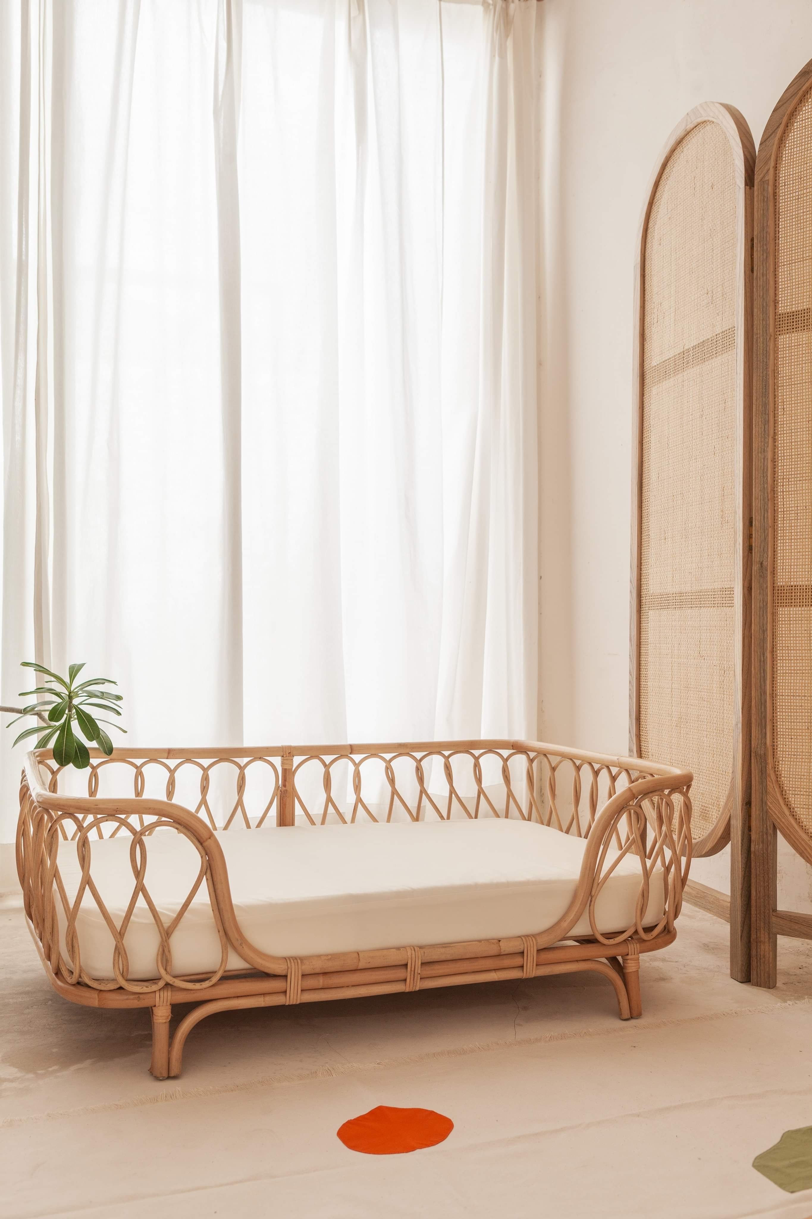 Molly Rattan Dog Bed