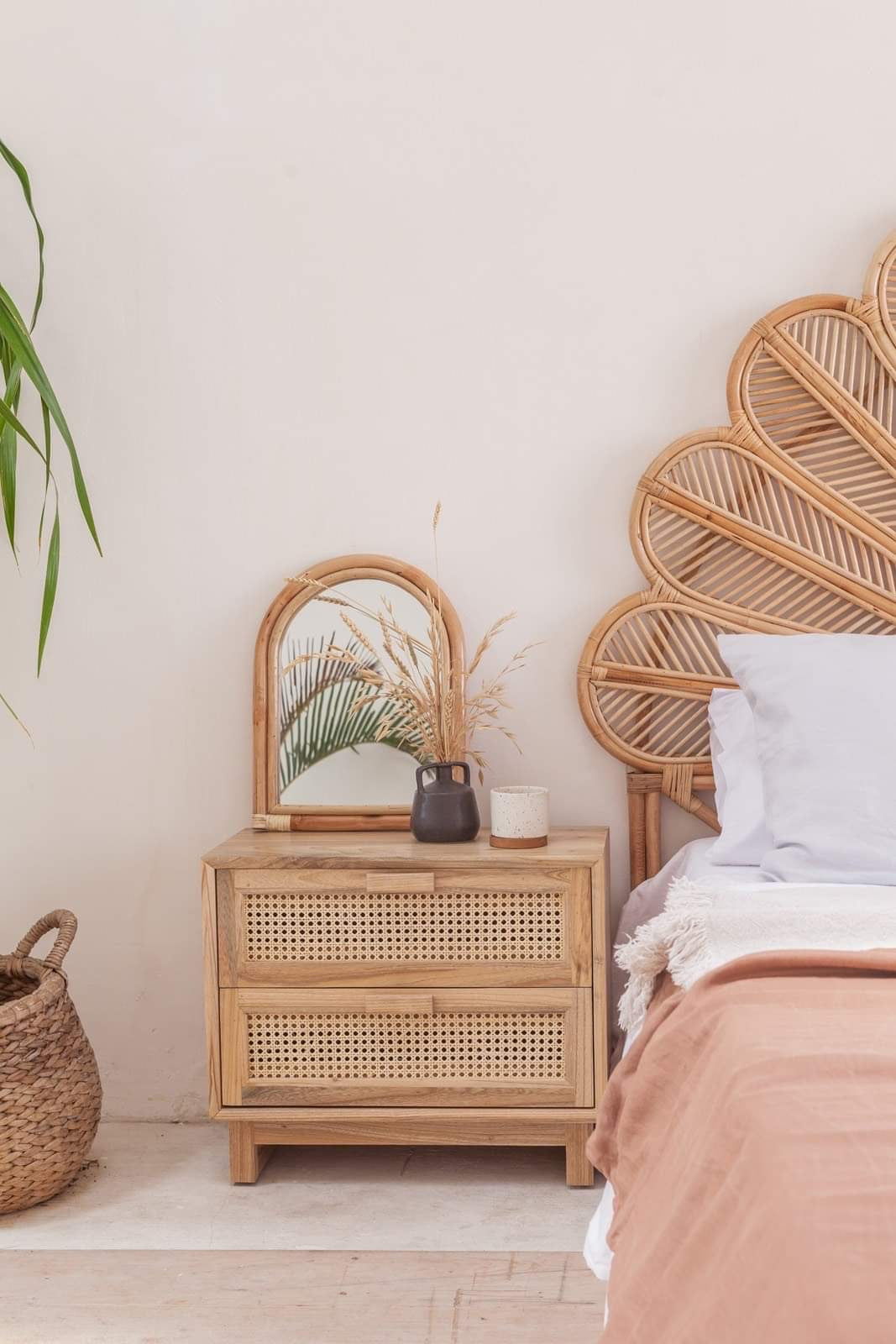 Harper Rattan Bedside Drawers SOLD OUT
